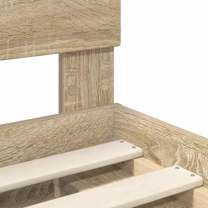 Struttura del letto Rovere Sonoma 75 x 190 cm Legno multistrato | homemem39