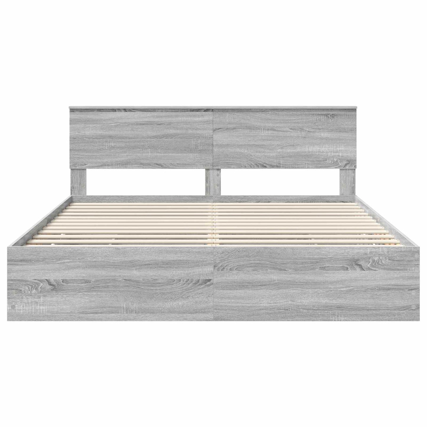 Struttura del letto con cassetto Grigio Sonoma 200 x 200 cm