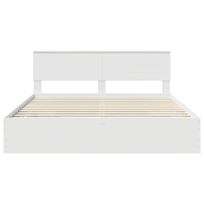 Struttura del letto Bianco 180 x 200 cm Legno Ingegnerizzato