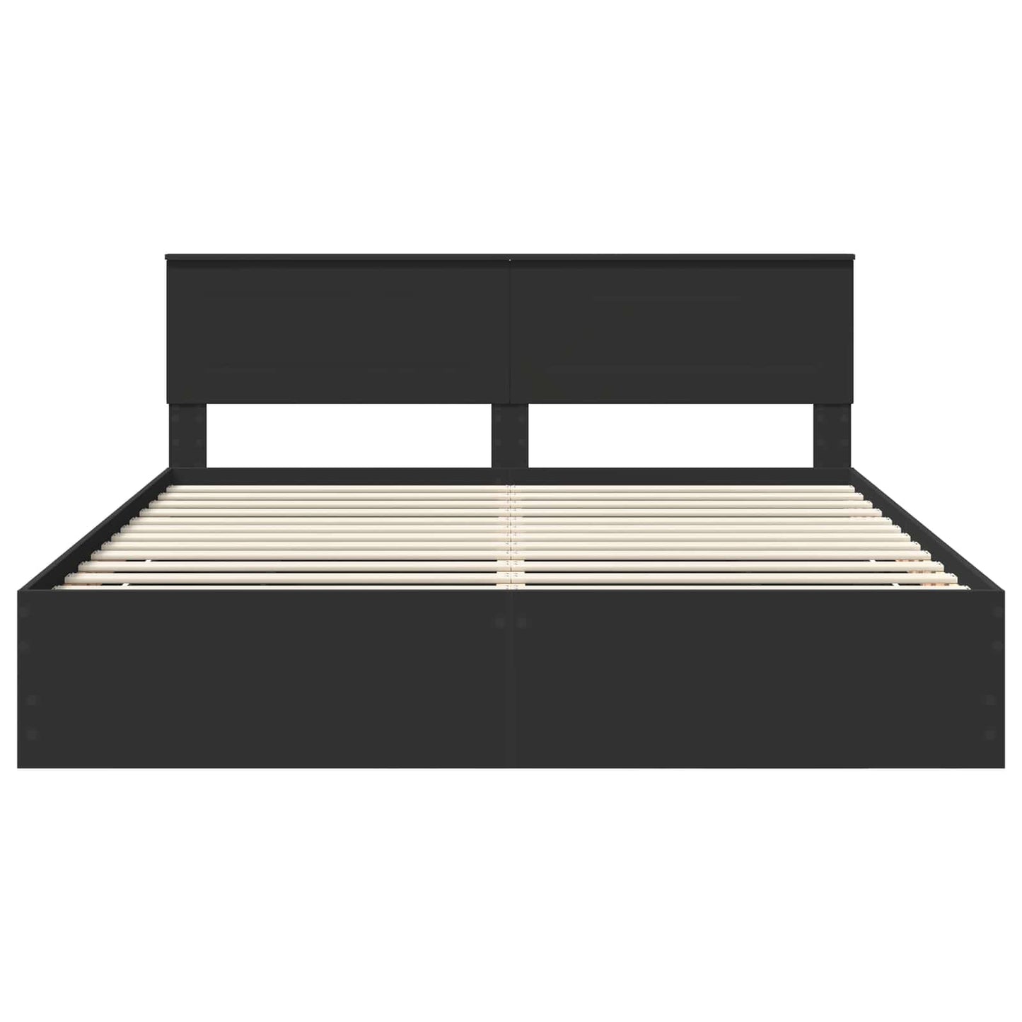 Struttura del letto Nero 180 x 200 cm Legno Ingegnerizzato