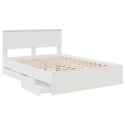 Struttura del letto Bianco 160 x 200 cm Legno Ingegnerizzato | homemem39