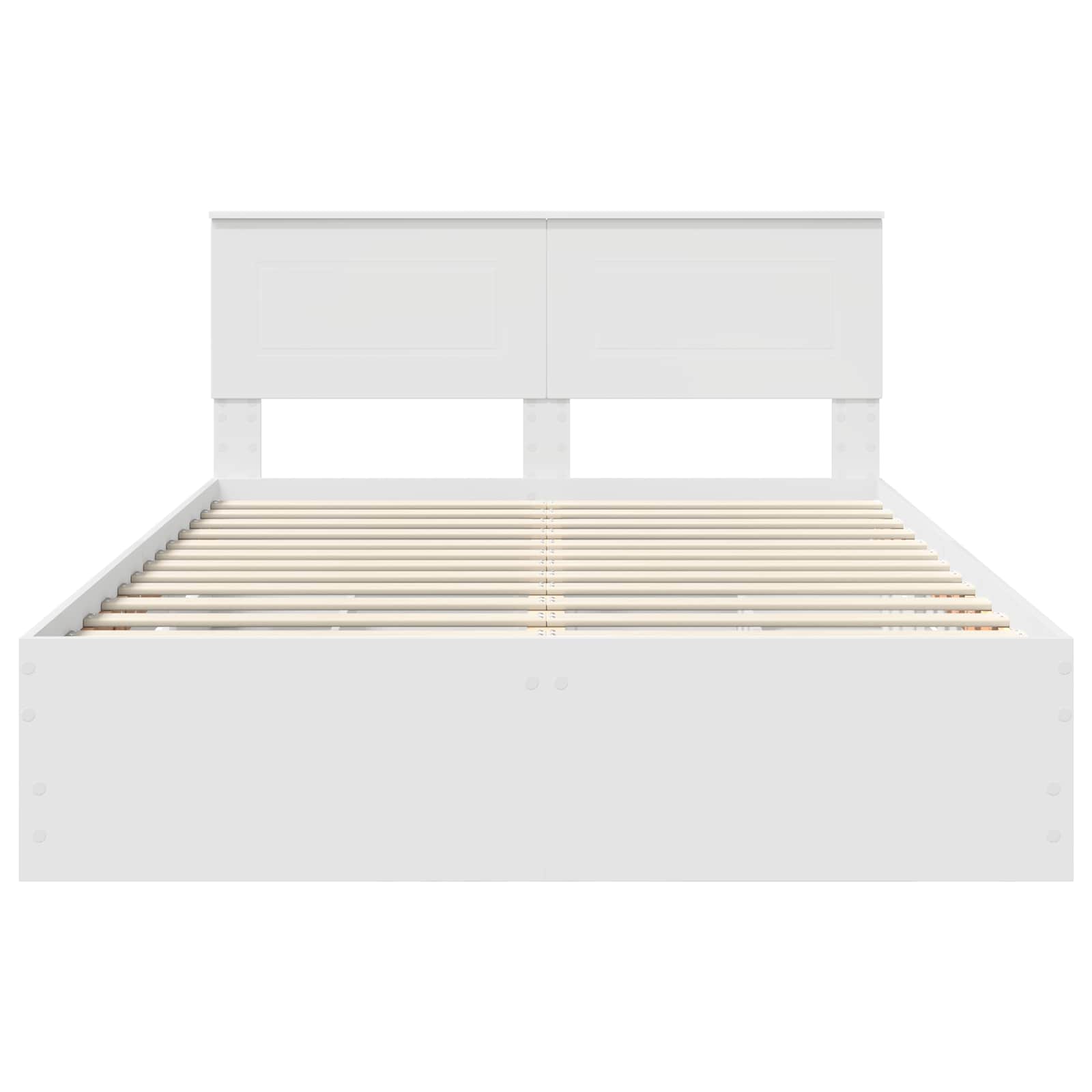 Struttura del letto Bianco 160 x 200 cm Legno Ingegnerizzato | homemem39