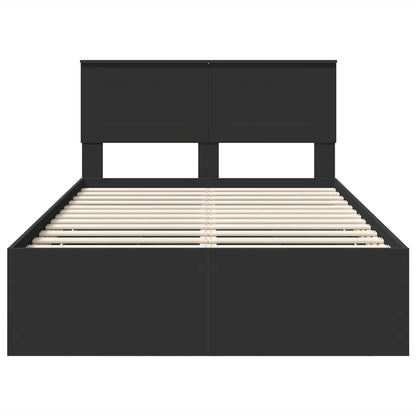 Struttura del letto Nero 135 x 190 cm Legno Ingegnerizzato