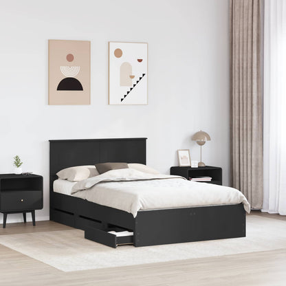 Struttura del letto Nero 120 x 190 cm Legno Ingegnerizzato