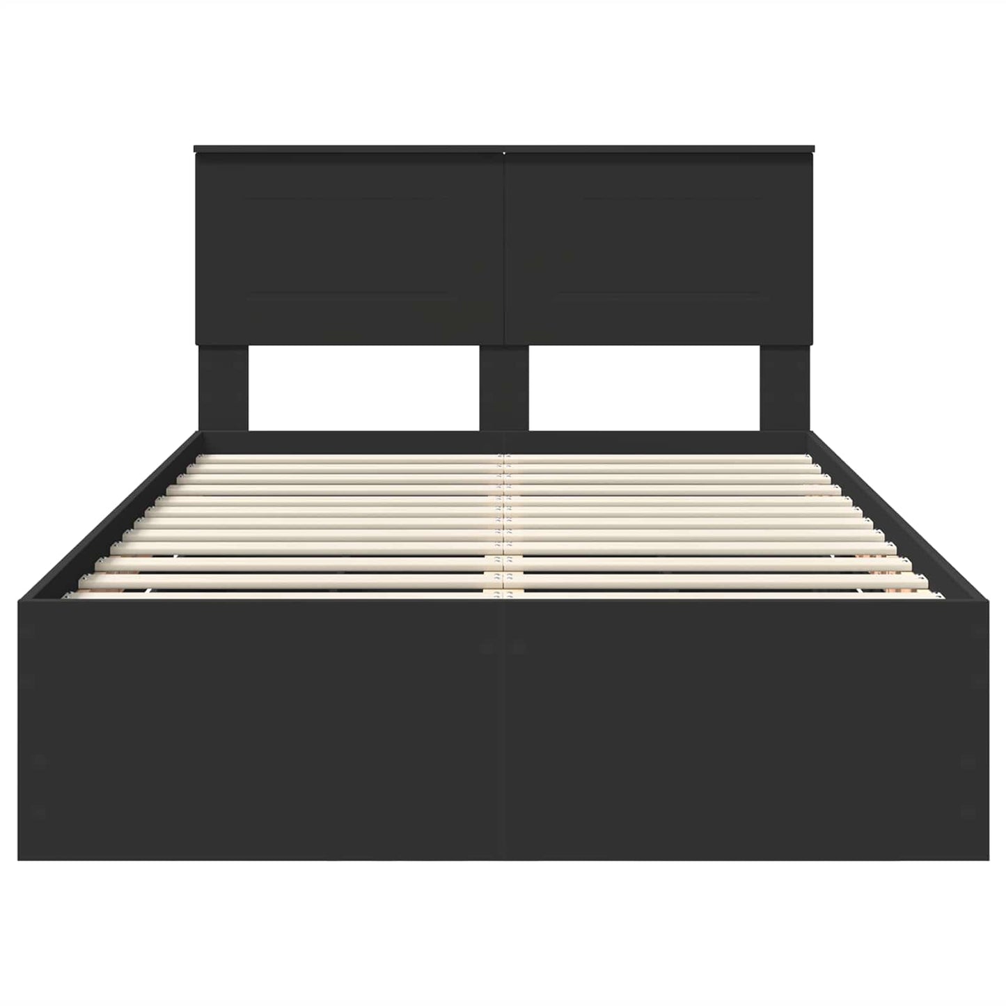 Struttura del letto Nero 120 x 200 cm Legno Ingegnerizzato