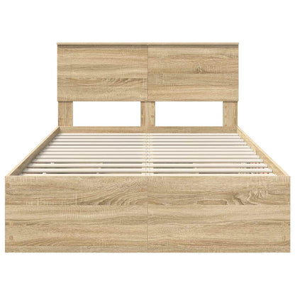Struttura del letto con cassetto Rovere Sonoma 120 x 200 cm | homemem39