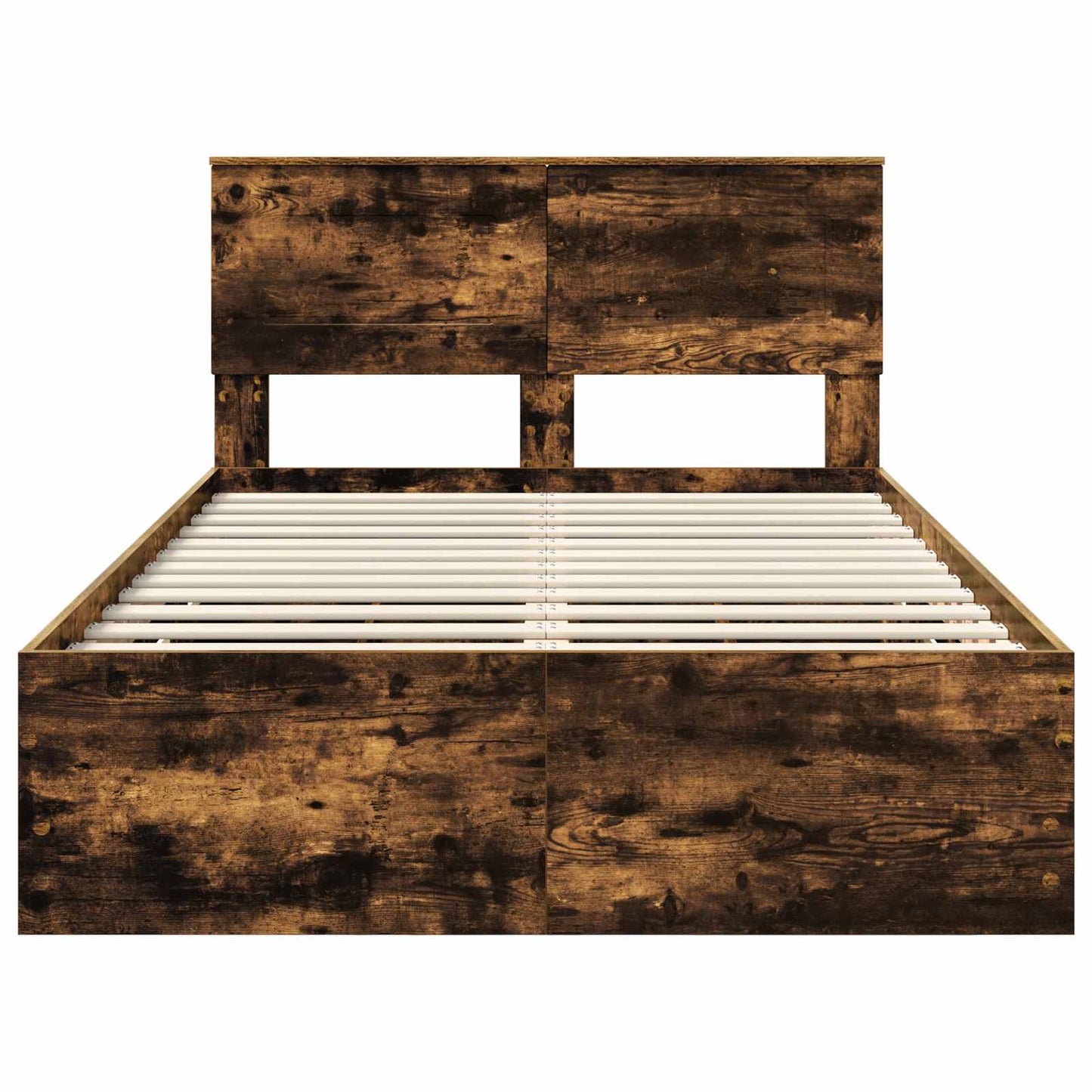 Struttura del letto con cassetto Rovere fumé 120 x 200 cm