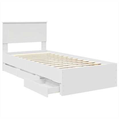 Struttura del letto Bianco 90 x 200 cm Legno Ingegnerizzato