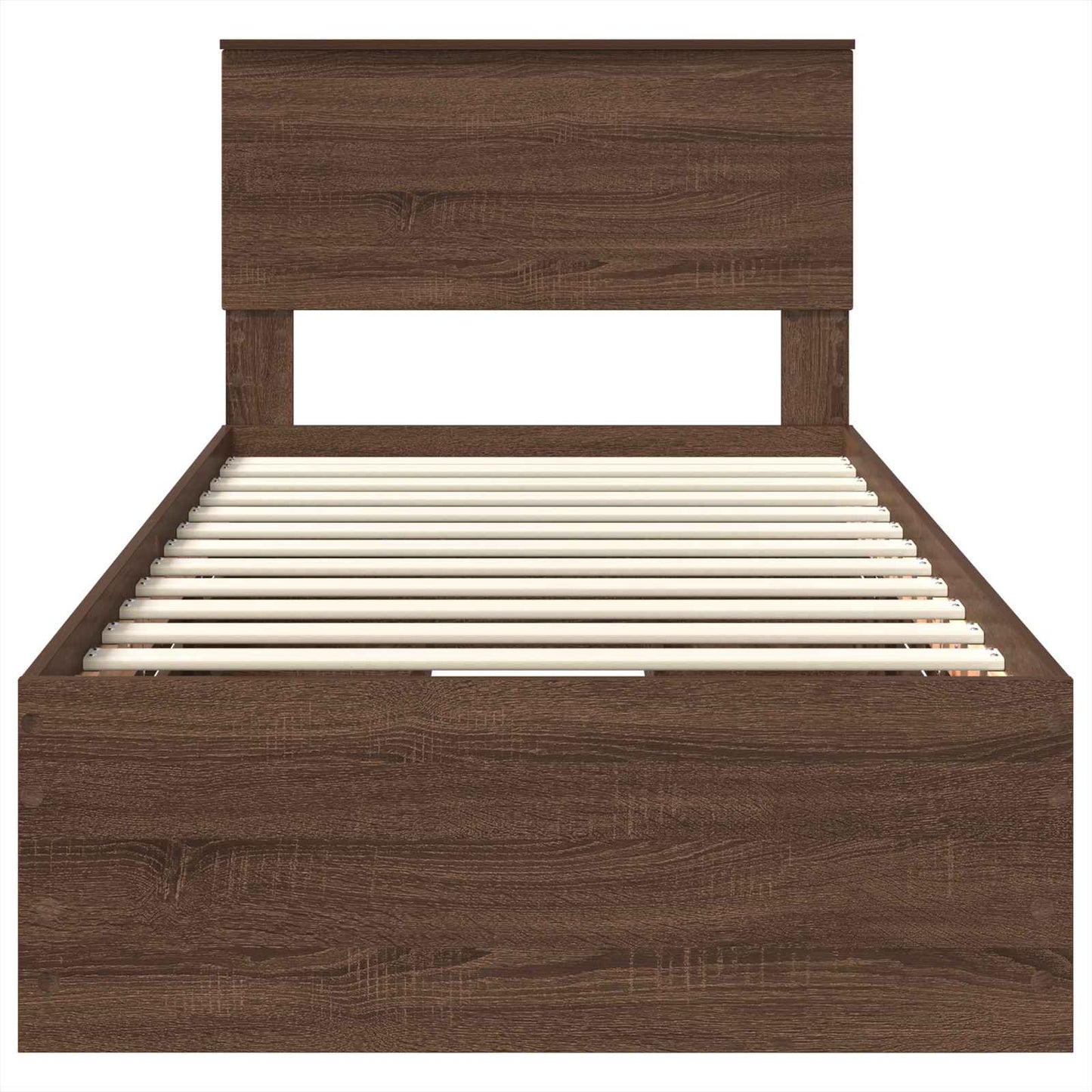 Struttura del letto con cassetto Rovere Marrone 75 x 190 cm