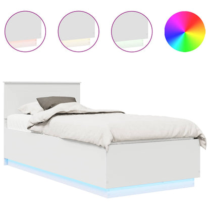 Struttura del letto Bianco 90 x 190 cm Legno multistrato