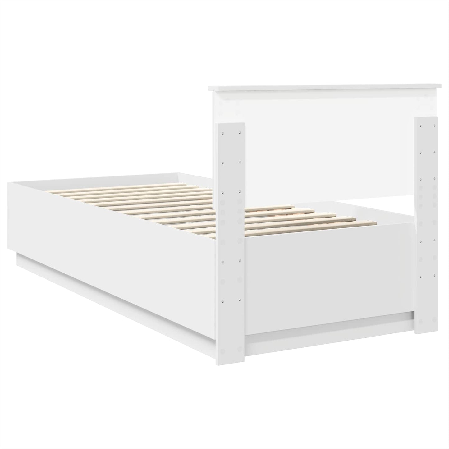 Struttura del letto Bianco 70 x 190 cm Legno ingegnerizzato