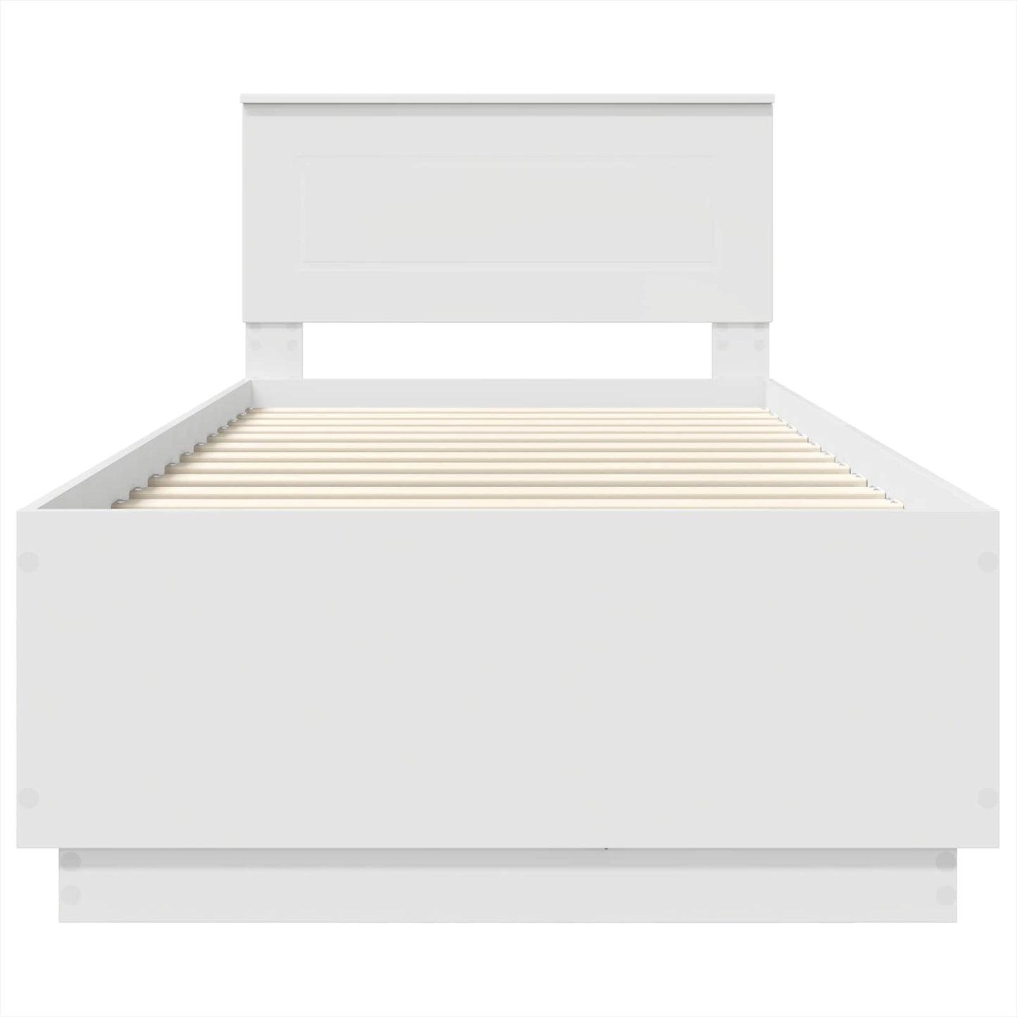 Struttura del letto Bianco 70 x 190 cm Legno multistrato