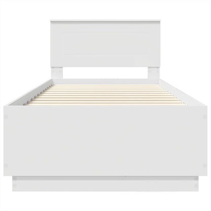 Struttura del letto Bianco 70 x 190 cm Legno multistrato