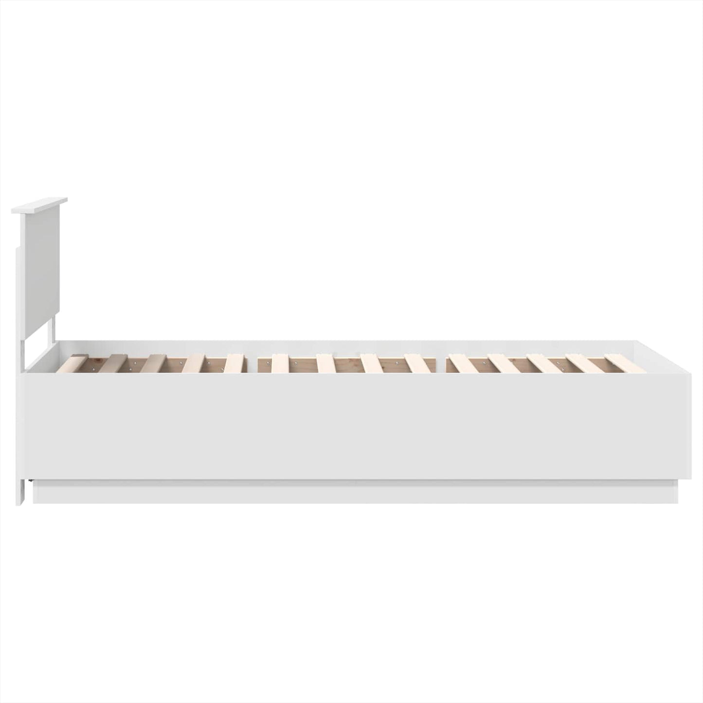 Struttura del letto Bianco 70 x 190 cm Legno multistrato