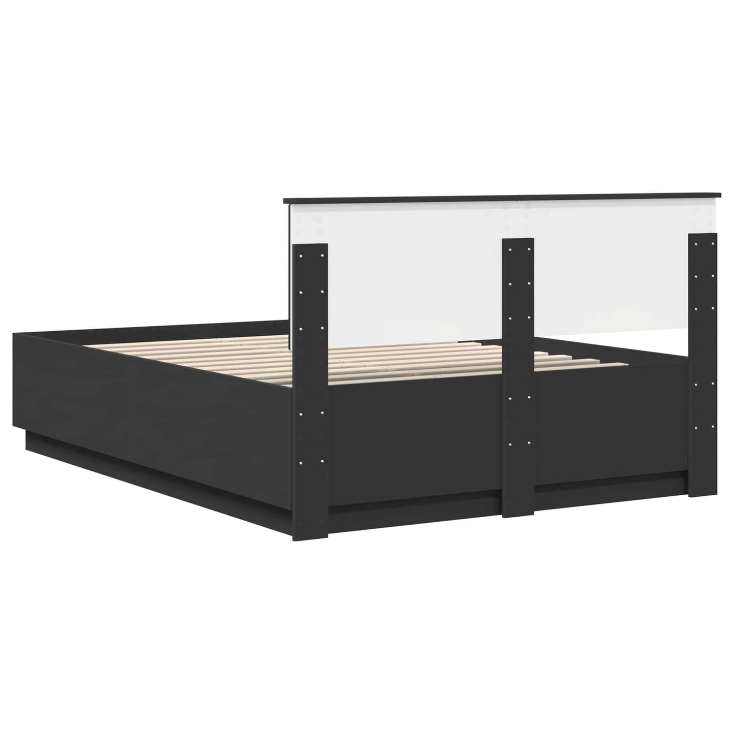 Struttura del letto Nero 150 x 200 cm Legno ingegnerizzato