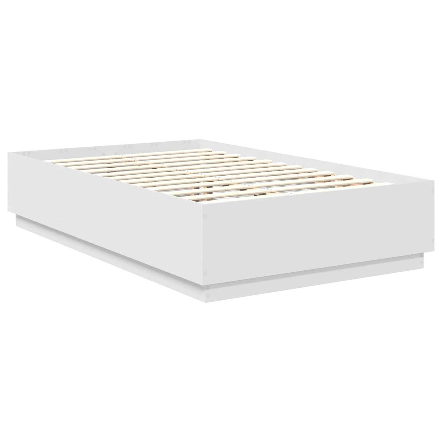 Struttura del letto Bianco 135 x 190 cm Legno multistrato