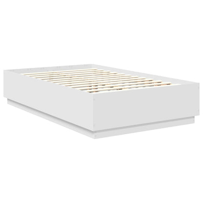 Struttura del letto Bianco 135 x 190 cm Legno multistrato