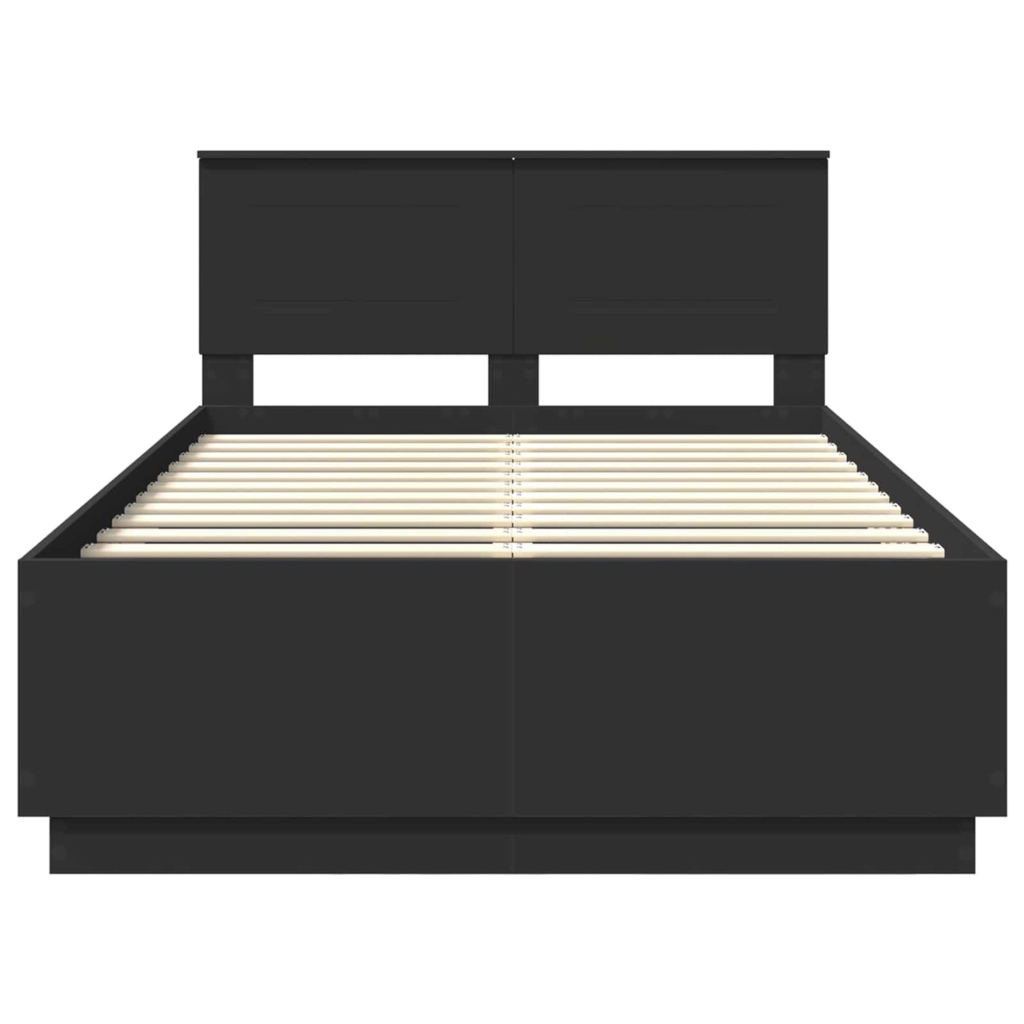 Struttura del letto Nero 120 x 190 cm Legno multistrato