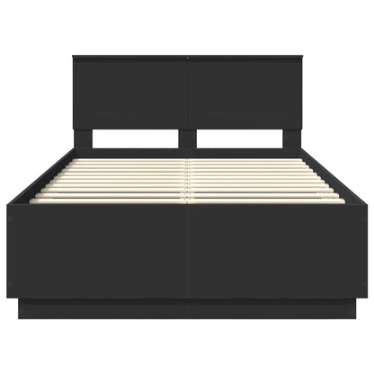 Struttura del letto Nero 120 x 190 cm Legno multistrato