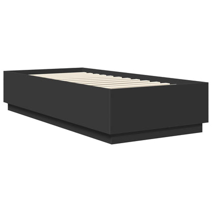 Struttura del letto Nero 100 x 200 cm Legno ingegnerizzato