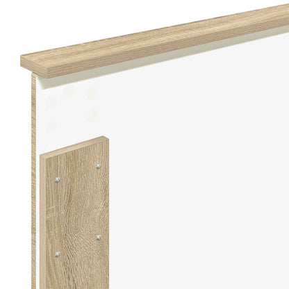 Struttura del letto con testiera Rovere Sonoma 100 x 200 cm