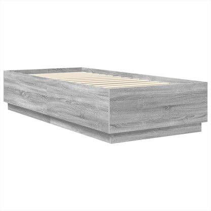 Struttura del letto Grigio Sonoma 90 x 190 cm Legno multistrato