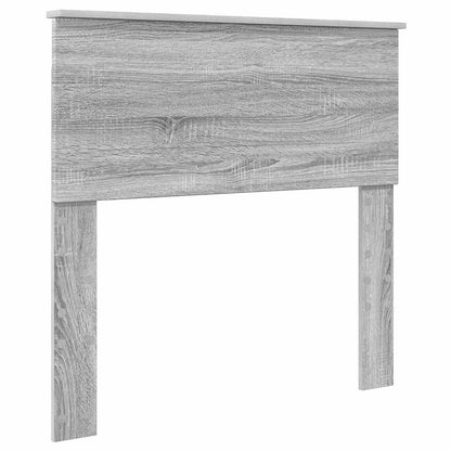Struttura del letto con testiera Grigio Sonoma 70 x 190 cm