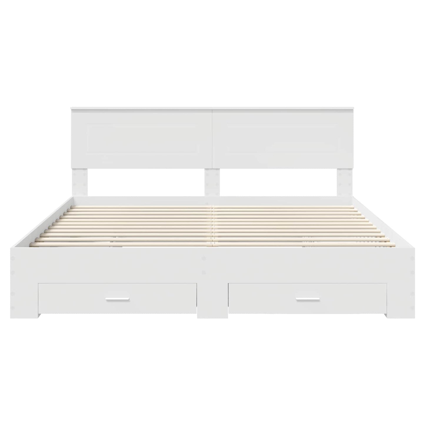 Struttura del letto Bianco 180 x 200 cm Legno multistrato | homemem39
