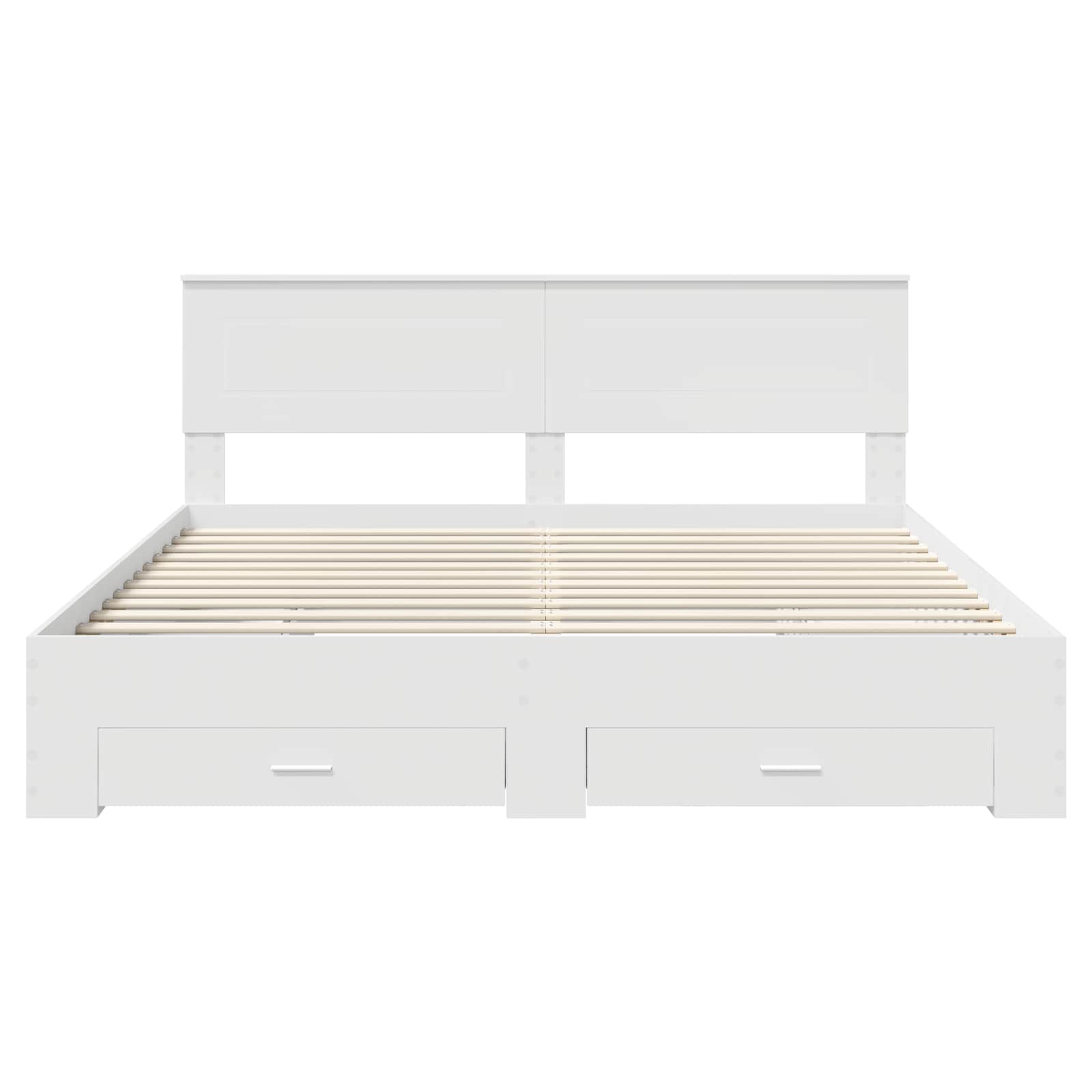 Struttura del letto Bianco 180 x 200 cm Legno multistrato | homemem39
