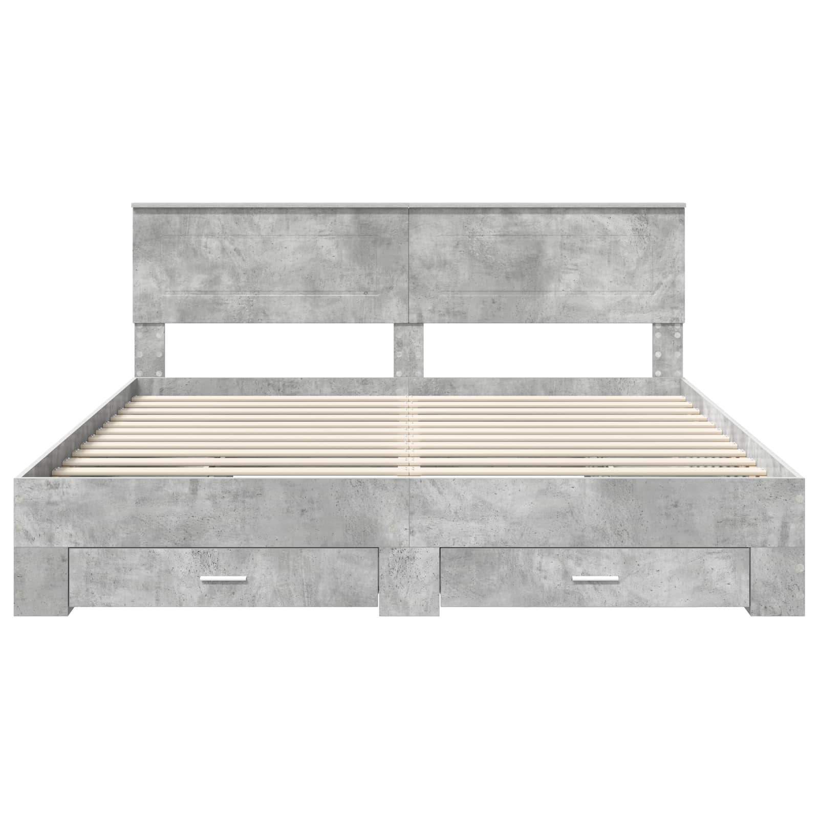 Struttura del letto con testiera Grigio cemento 180 x 200 cm | homemem39