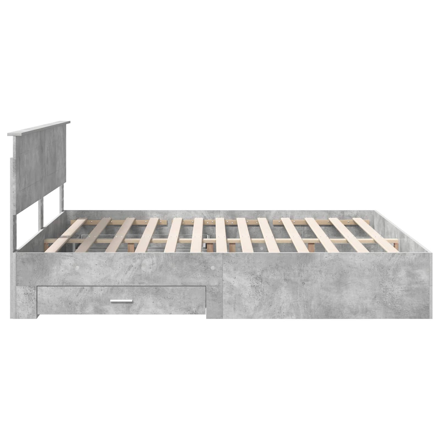 Struttura del letto con testiera Grigio cemento 180 x 200 cm | homemem39