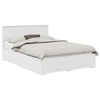 Struttura del letto Bianco 140 x 200 cm Legno multistrato | homemem39