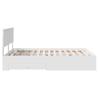 Struttura del letto Bianco 140 x 200 cm Legno multistrato | homemem39