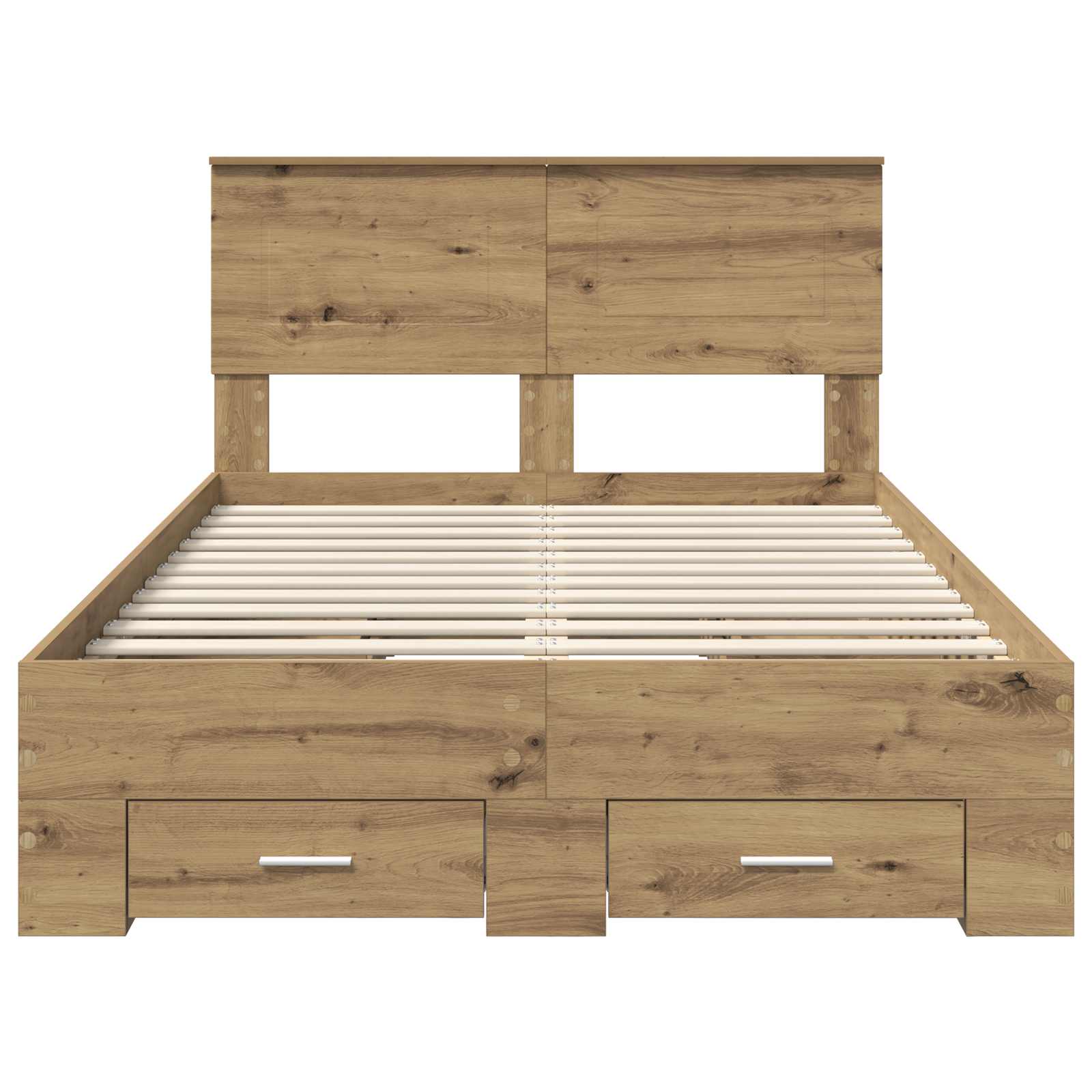 Struttura del letto Rovere artigianale 120 x 190 cm | homemem39