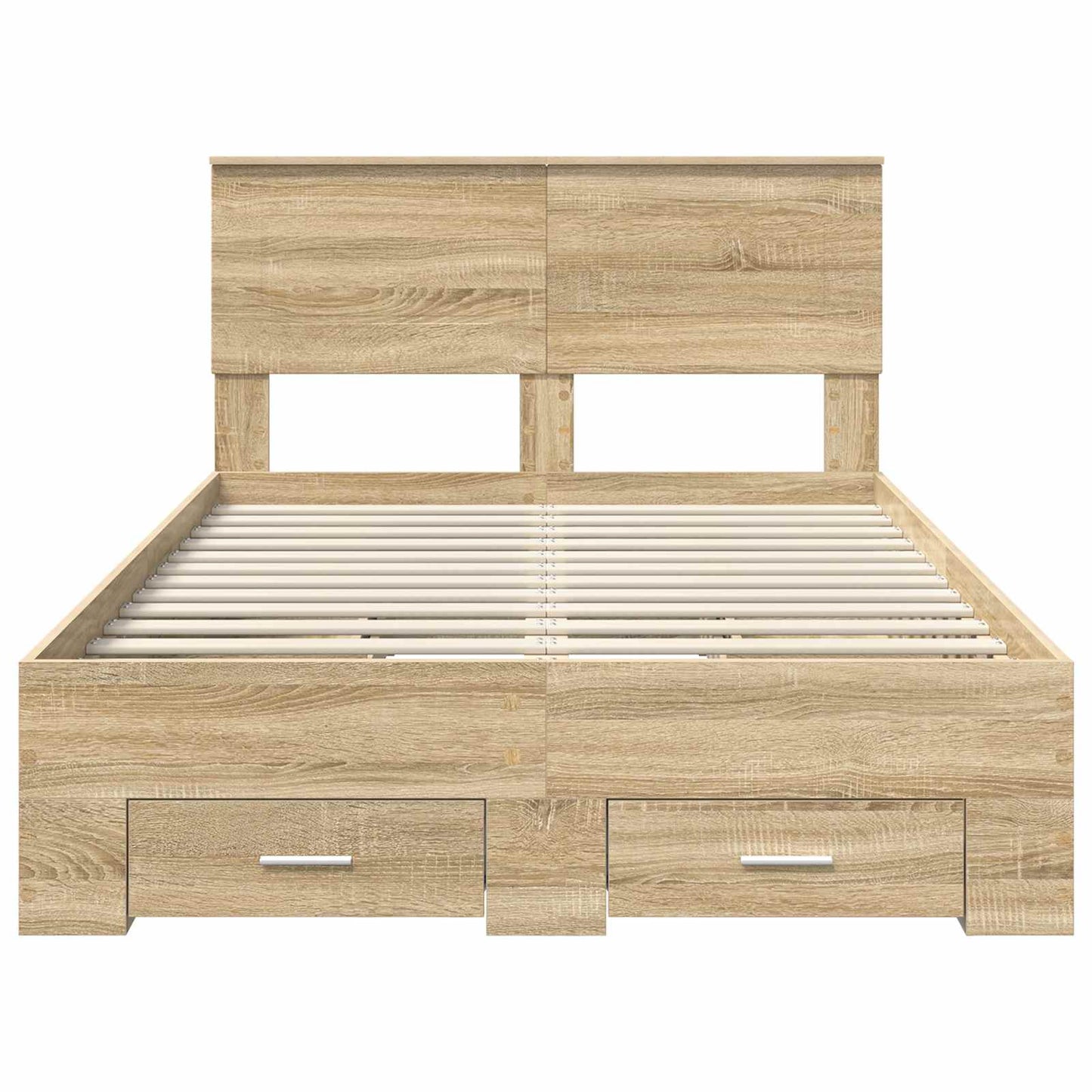 Struttura del letto con testiera Rovere Sonoma 120 x 200 cm | homemem39