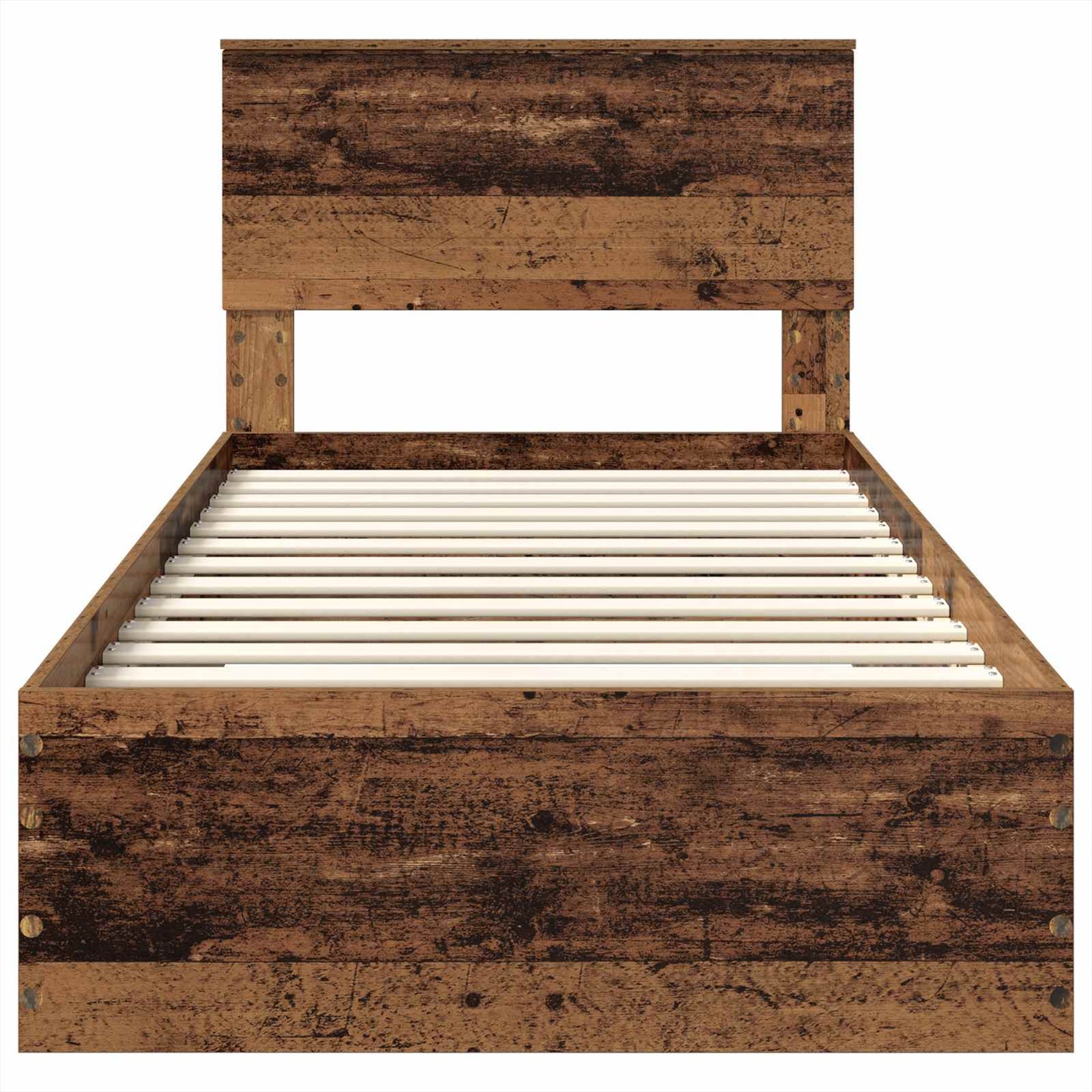 Struttura del letto con testiera Legno vecchio 100 x 200 cm | homemem39