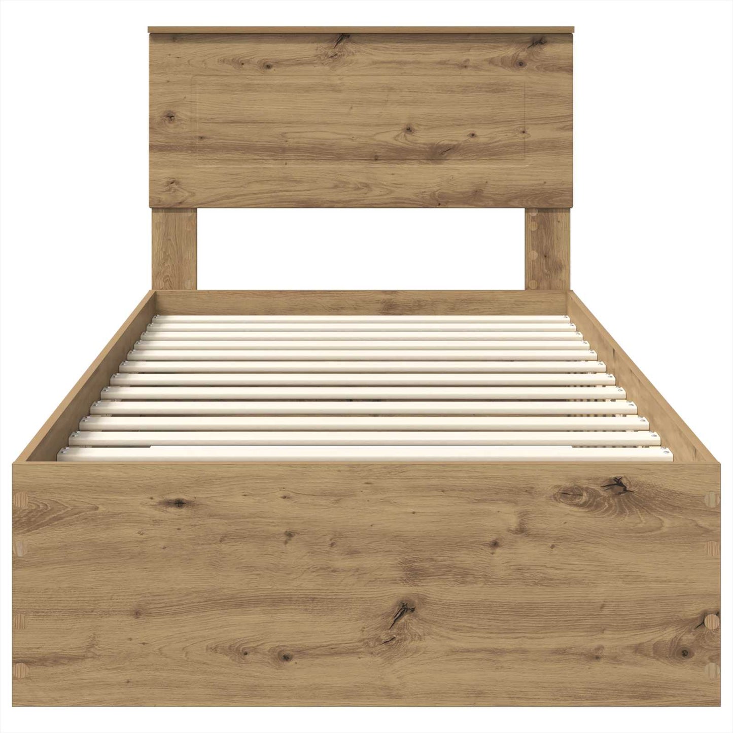 Struttura del letto Rovere artigianale 100 x 200 cm | homemem39
