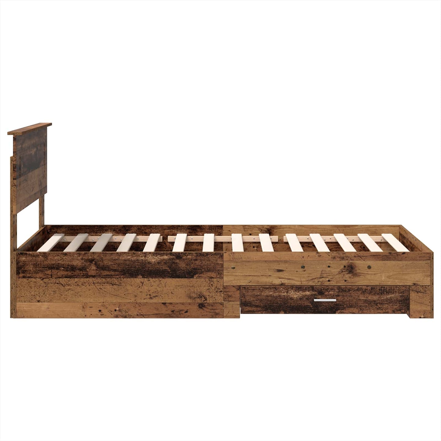 Struttura del letto Legno vecchio 90 x 190 cm Legno multistrato | homemem39