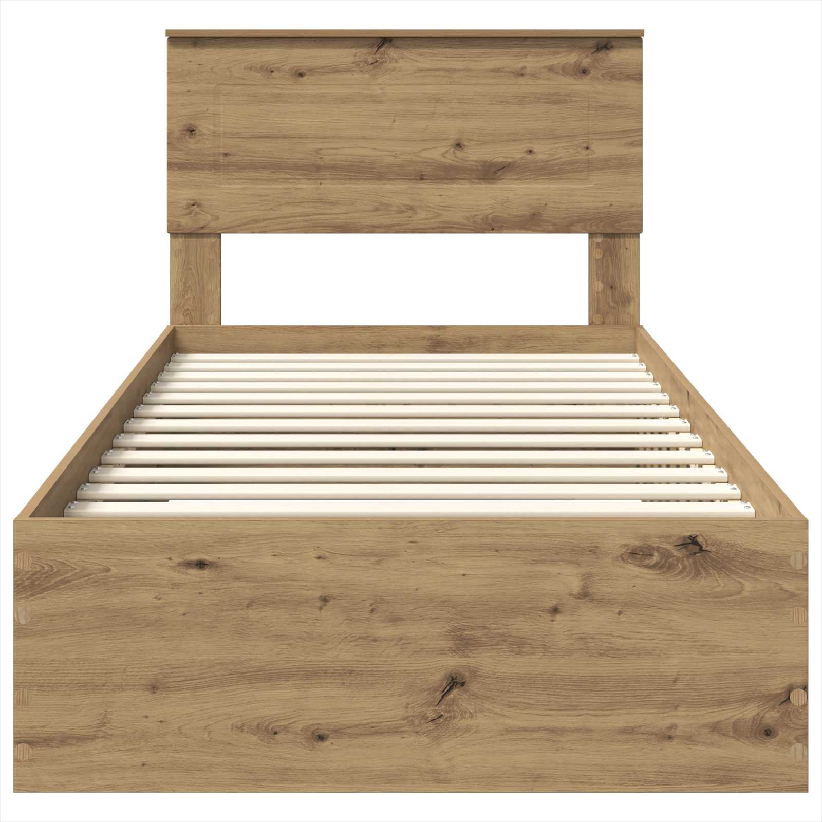 Struttura del letto con cassetto Rovere artigianale 90 x 190 cm | homemem39
