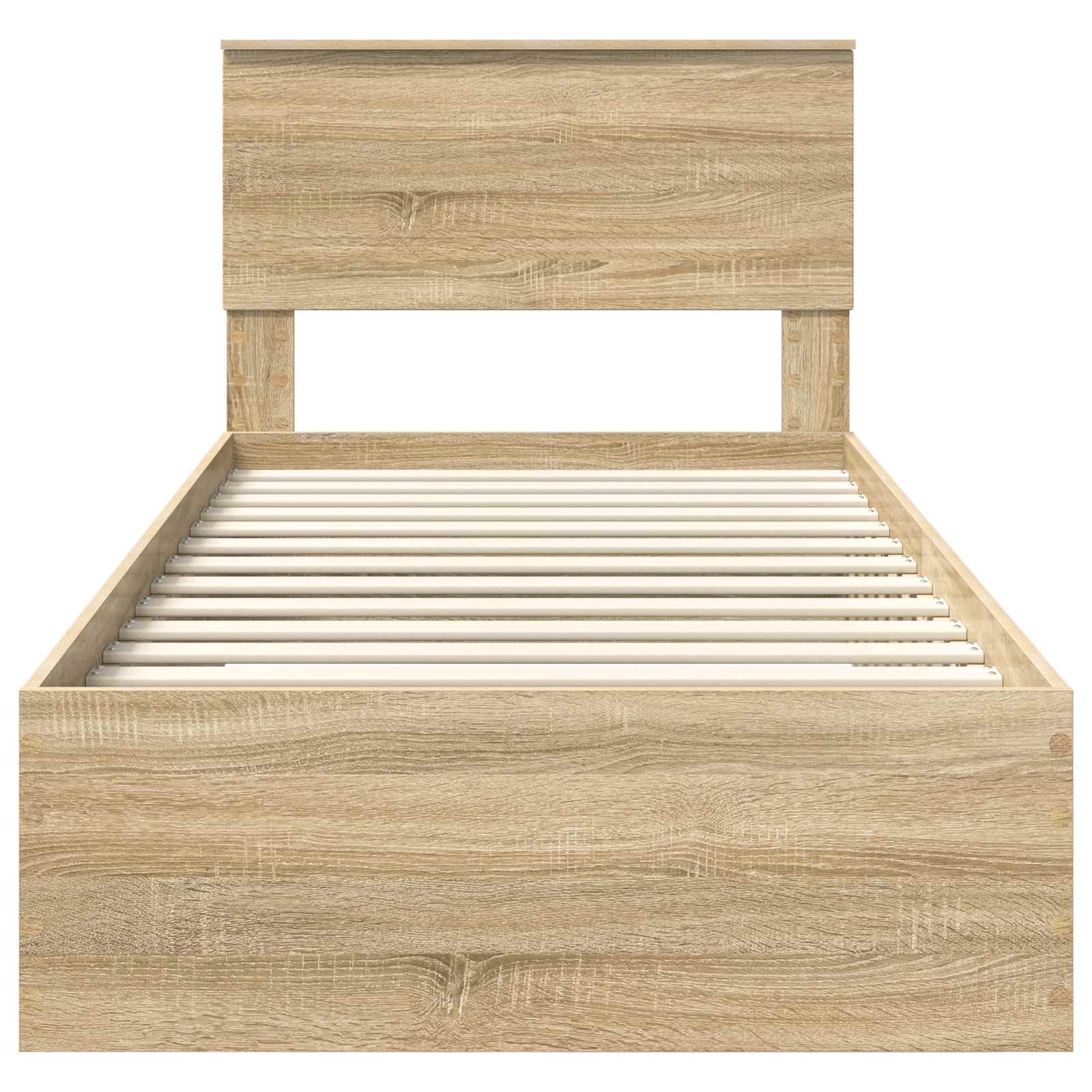 Struttura del letto Rovere Sonoma 90 x 200 cm Legno multistrato | homemem39
