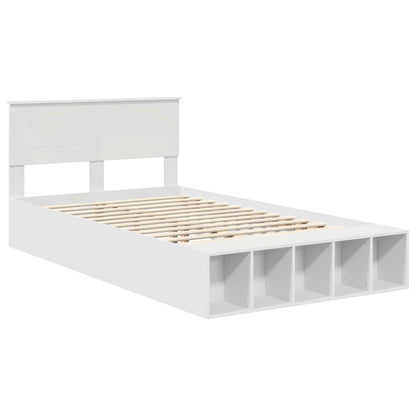 Struttura del letto Bianco 135 x 190 cm Legno multistrato