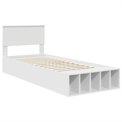 Struttura del letto Bianco 90 x 190 cm Legno multistrato