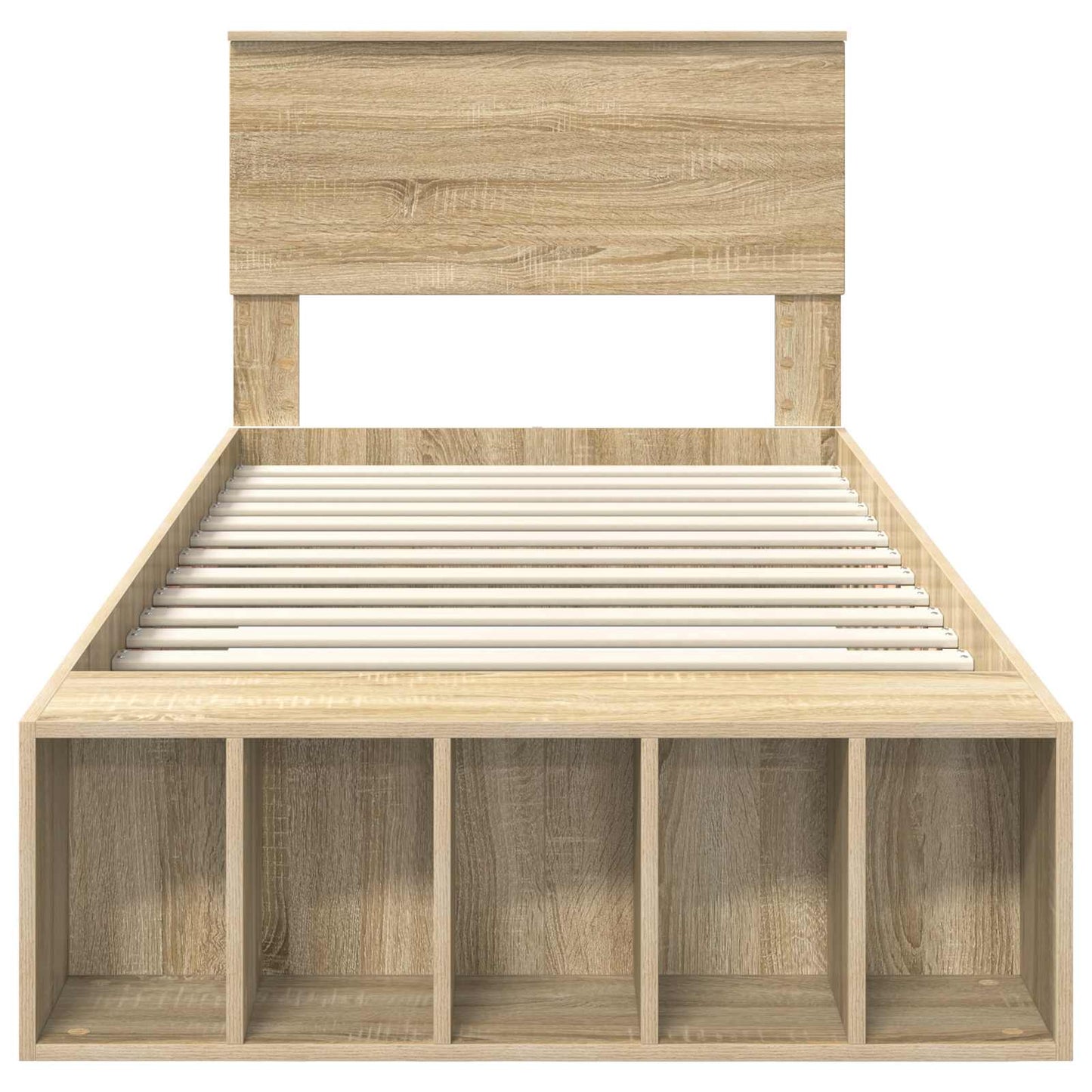 Struttura del letto Rovere Sonoma 90 x 190 cm Legno multistrato