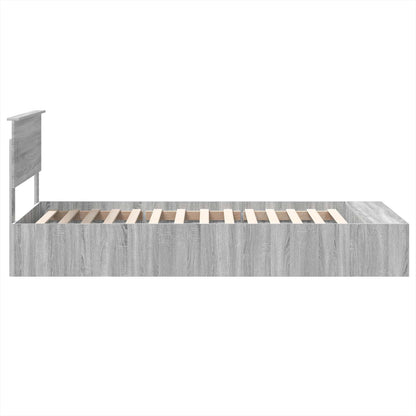 Struttura del letto Grigio Sonoma 90 x 190 cm Legno multistrato