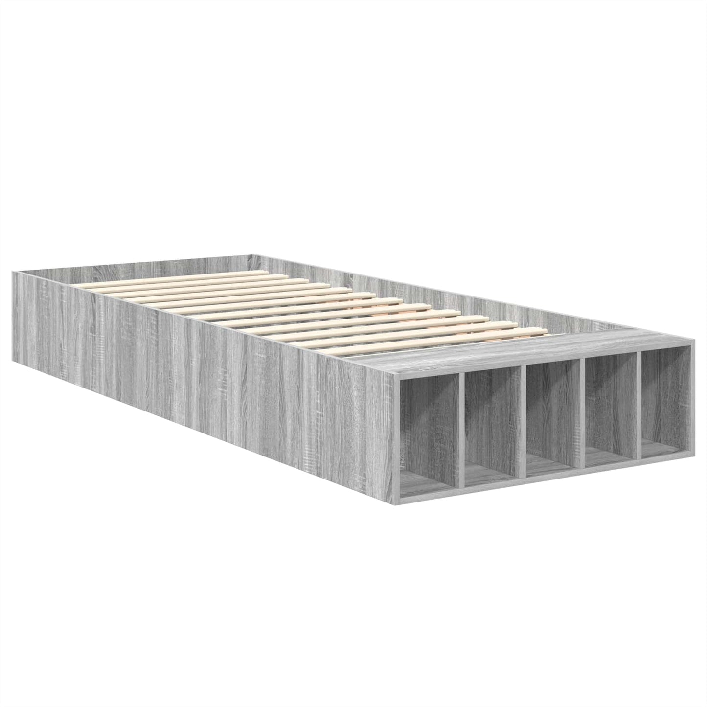 Struttura del letto Grigio Sonoma 90 x 200 cm Legno multistrato