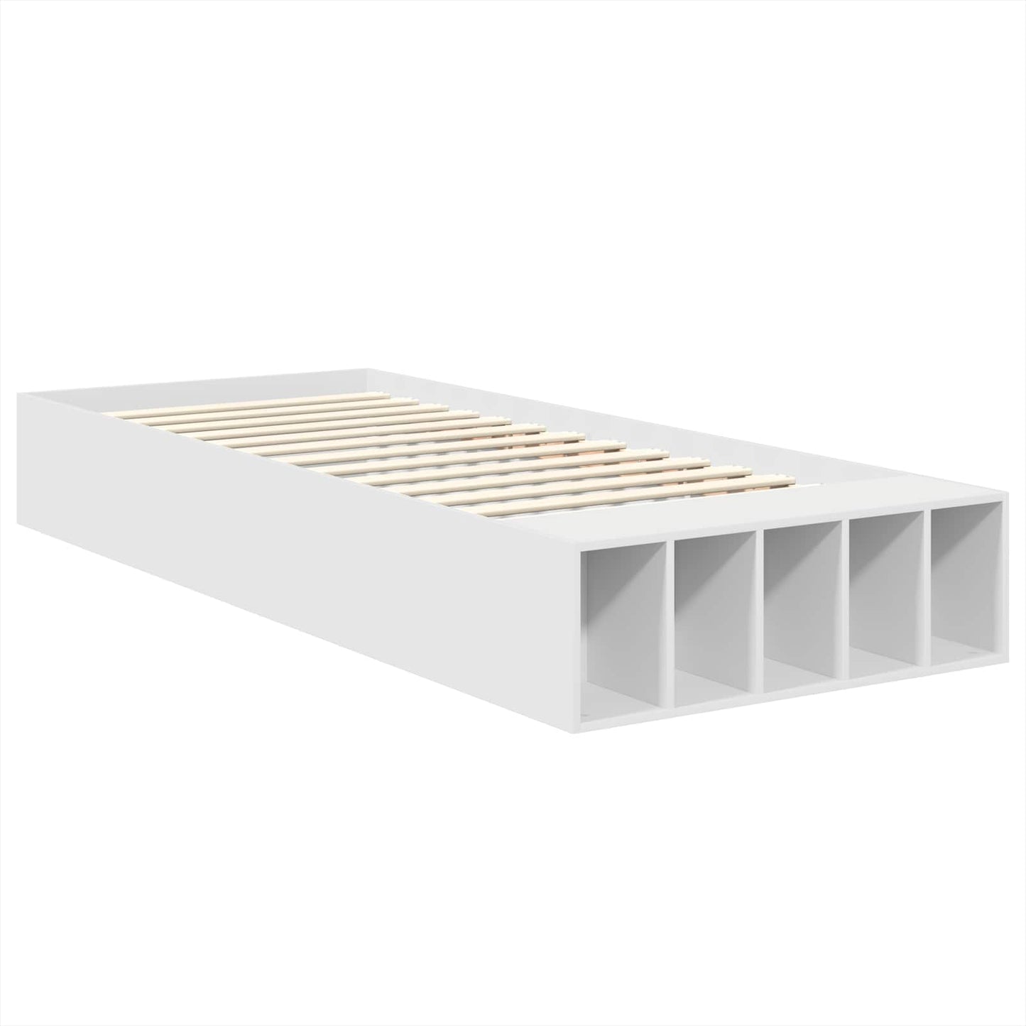 Struttura del letto Bianco 75 x 190 cm Legno multistrato