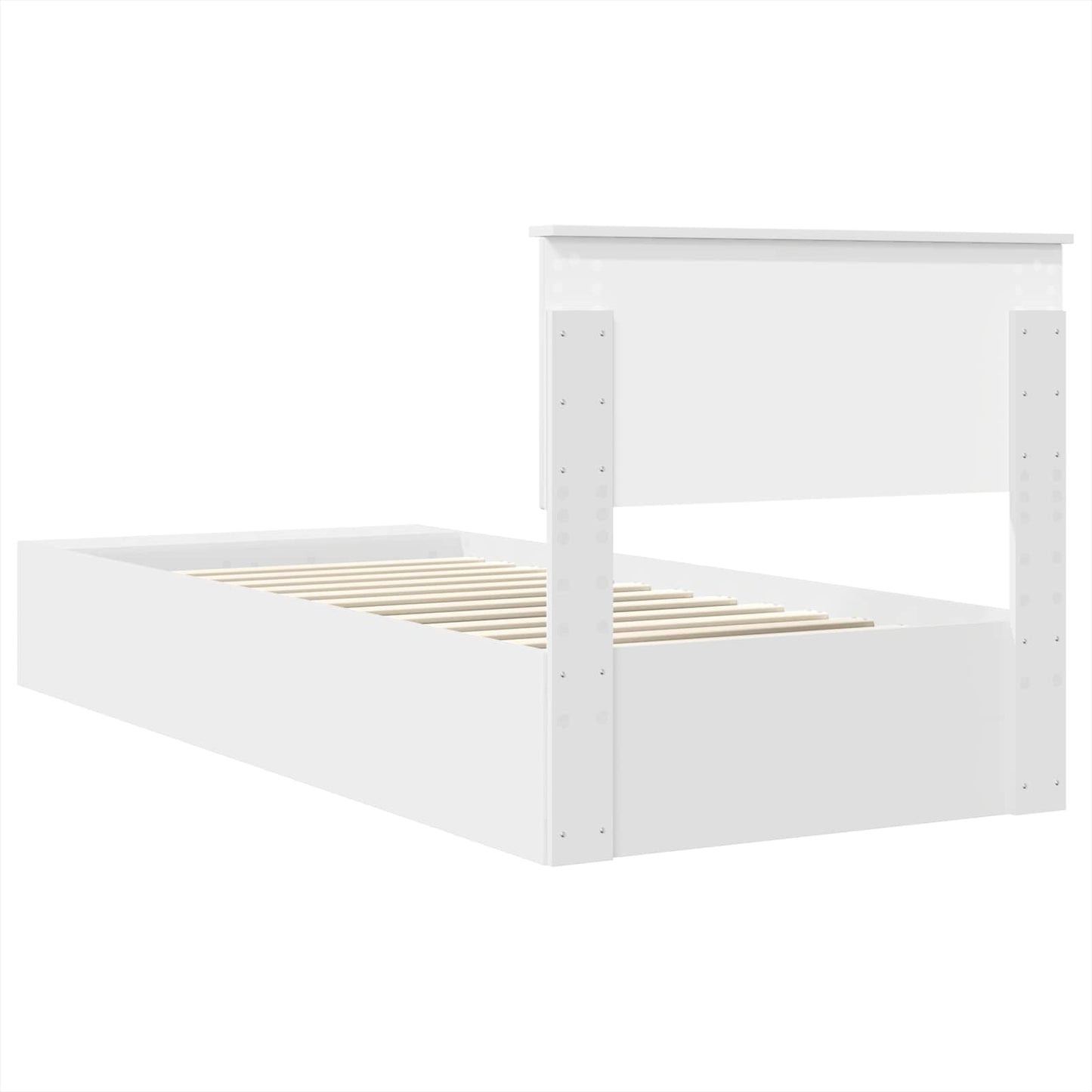 Struttura del letto Bianco 75 x 190 cm Legno multistrato