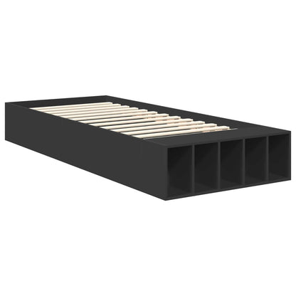 Struttura del letto Nero 75 x 190 cm Legno multistrato