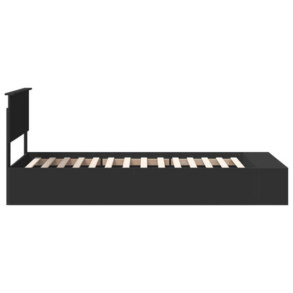 Struttura del letto Nero 75 x 190 cm Legno multistrato