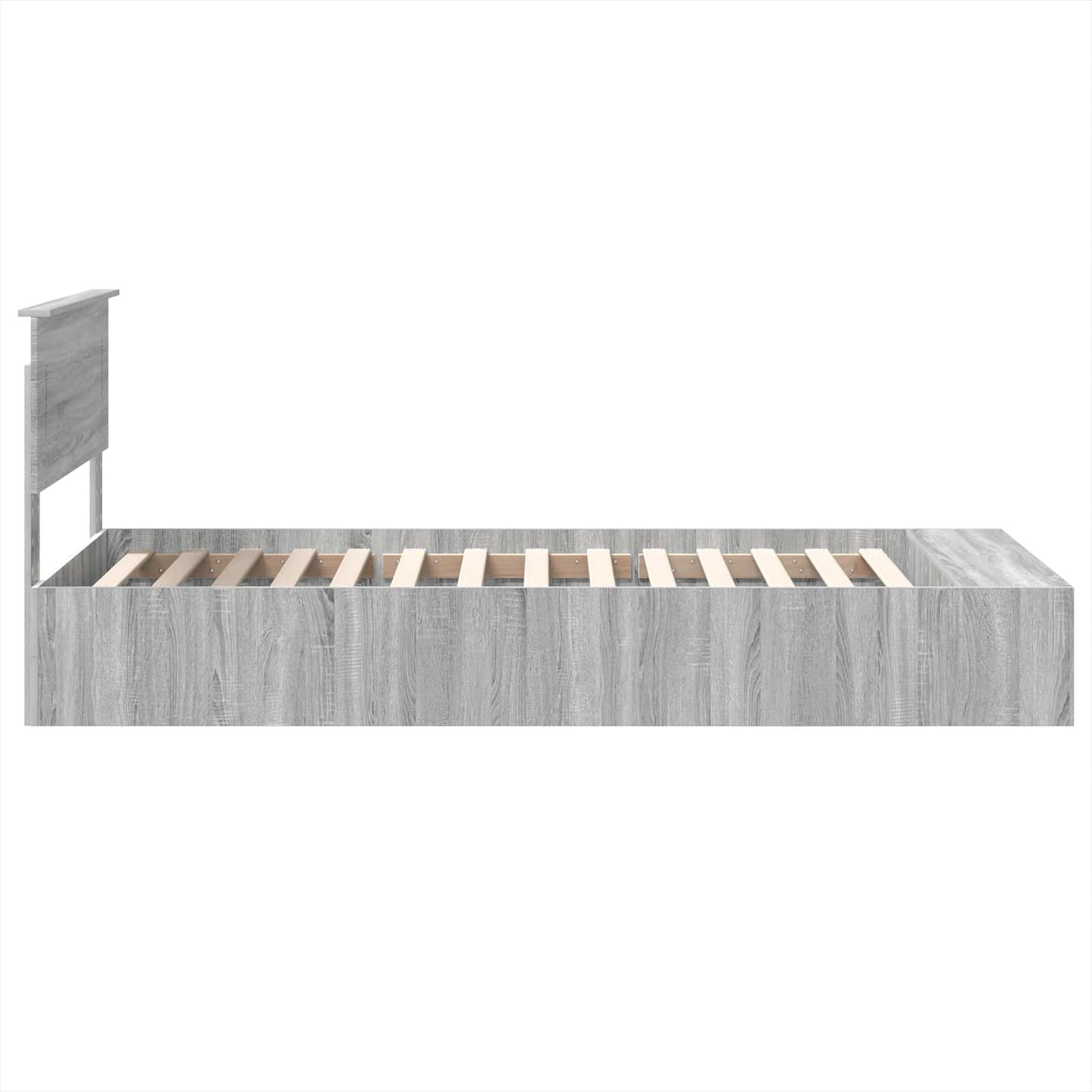 Struttura del letto Grigio Sonoma 75 x 190 cm Legno multistrato